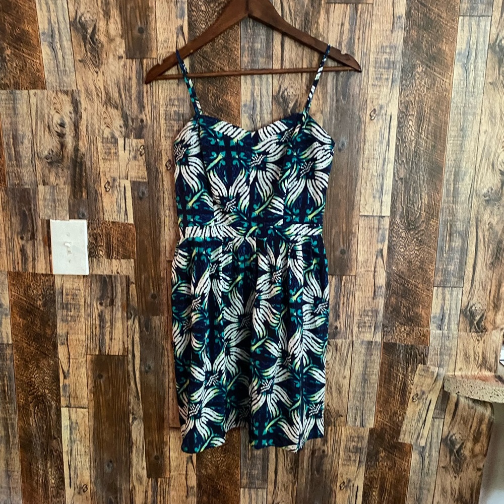 Gap Sweetheart Tropical Flower Dress size 4